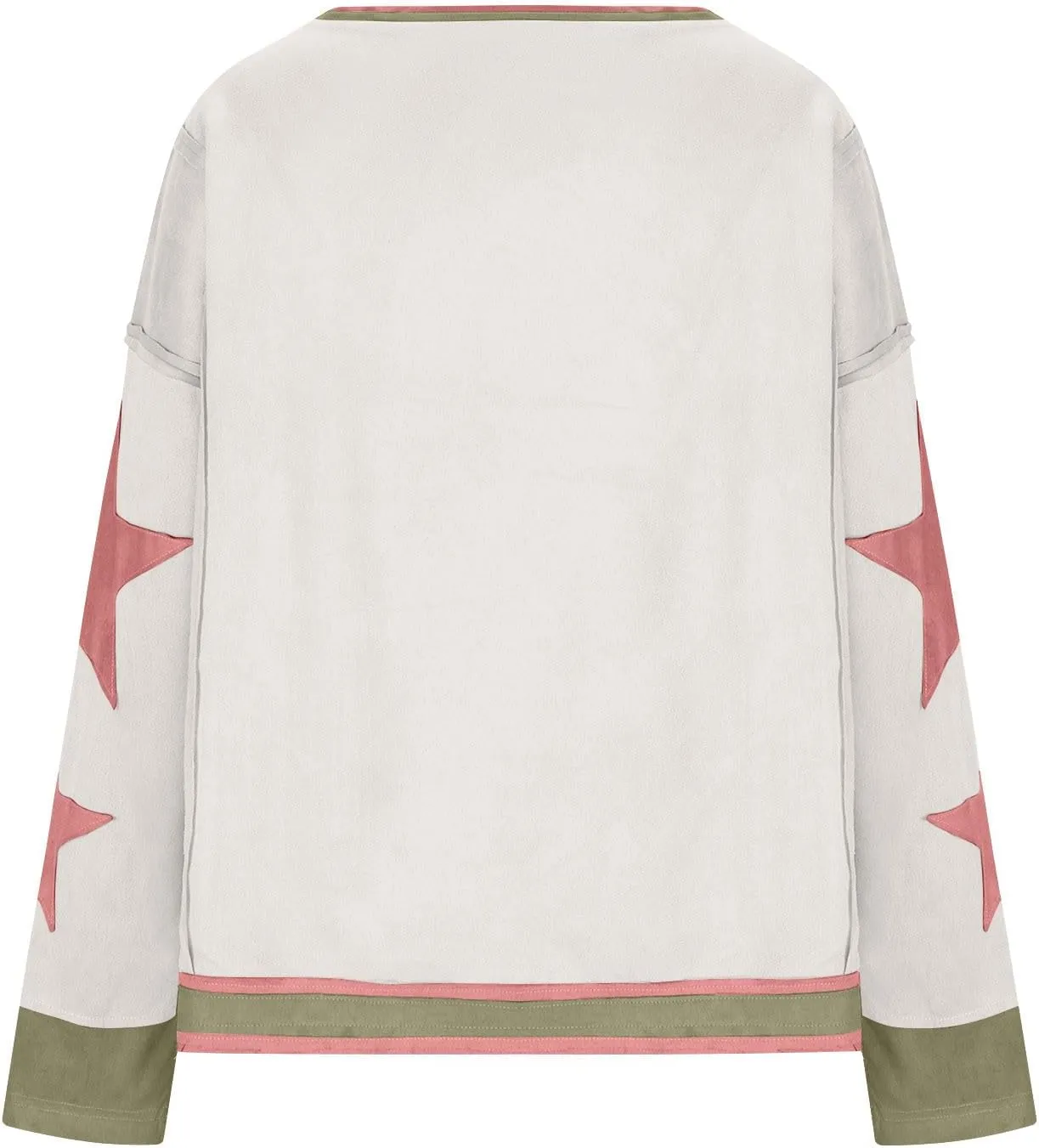 Oversized Sweatshirts For Women Crewneck Long Sleeve Casual Pullover Color Block Hoodie Tops Y2K Fall Clothes