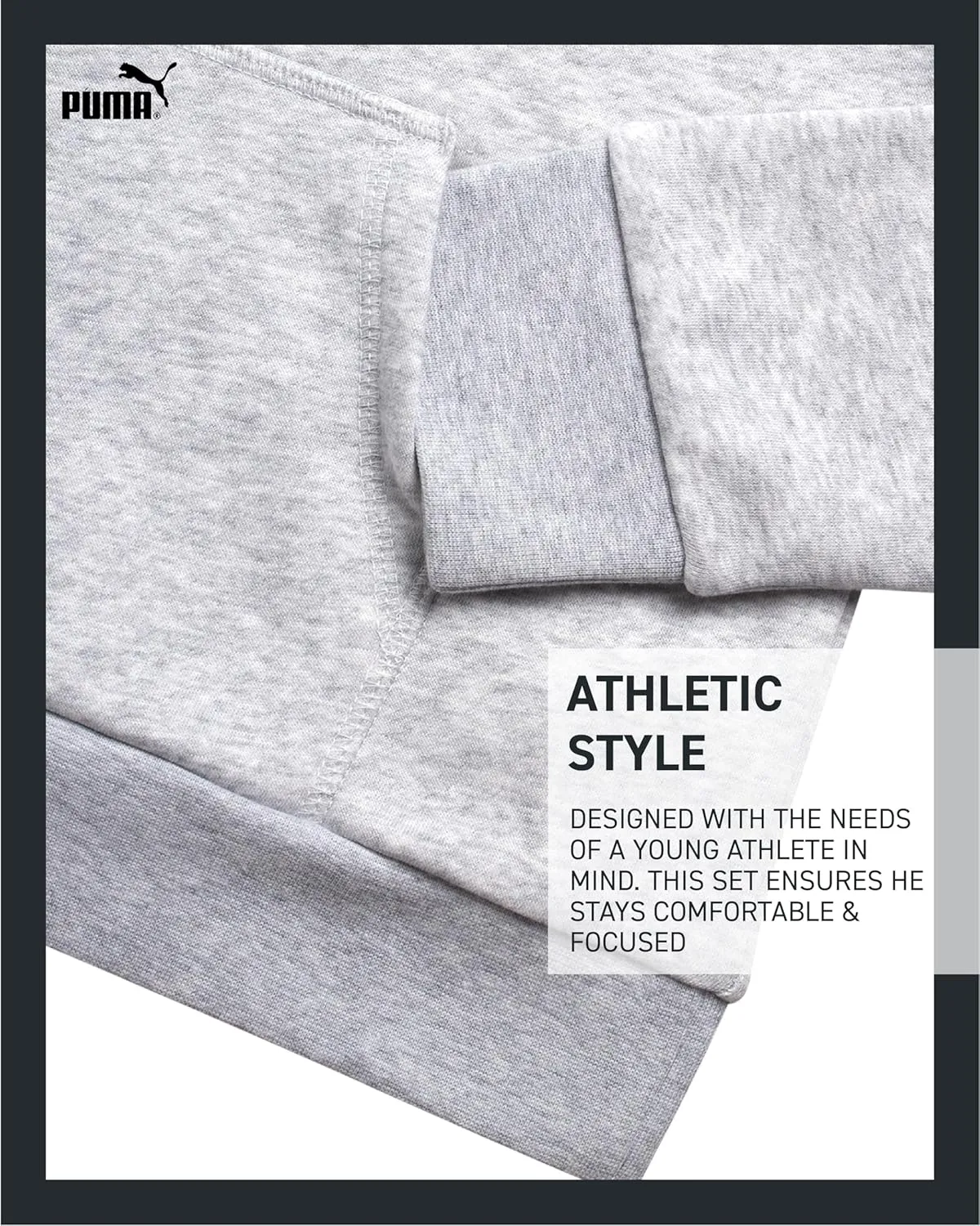 PUMA Girls' Sweatshirt - Performance Fleece Pullover Graphic Hoodie for Girls (7-16)