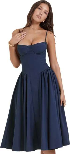 RanRui Strapless Camisole Pleated Wedding Guest Dresses, Cocktail DressesRetro Dress