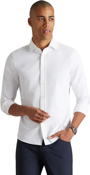 Rhone Men's State of Mind Shirt, Slim Fit Button Down Shirt, Performance Fabric, Anti Odor