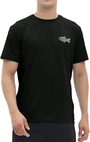 Riverruns Fishing T-Shirt Mens UPF 50  Sun Protection Fishing Shirt Short Sleeve Performance Tee