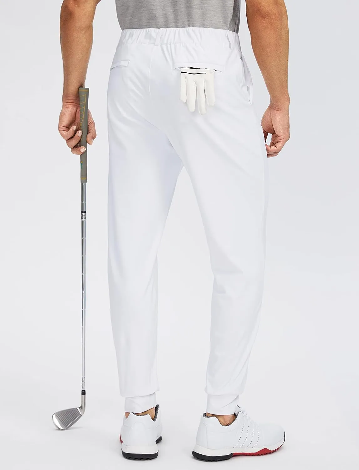 Soothfeel Men's Golf Joggers Pants with 5 Pockets Slim Fit Stretch Sweatpants Running Travel Dress Work Pants for Men