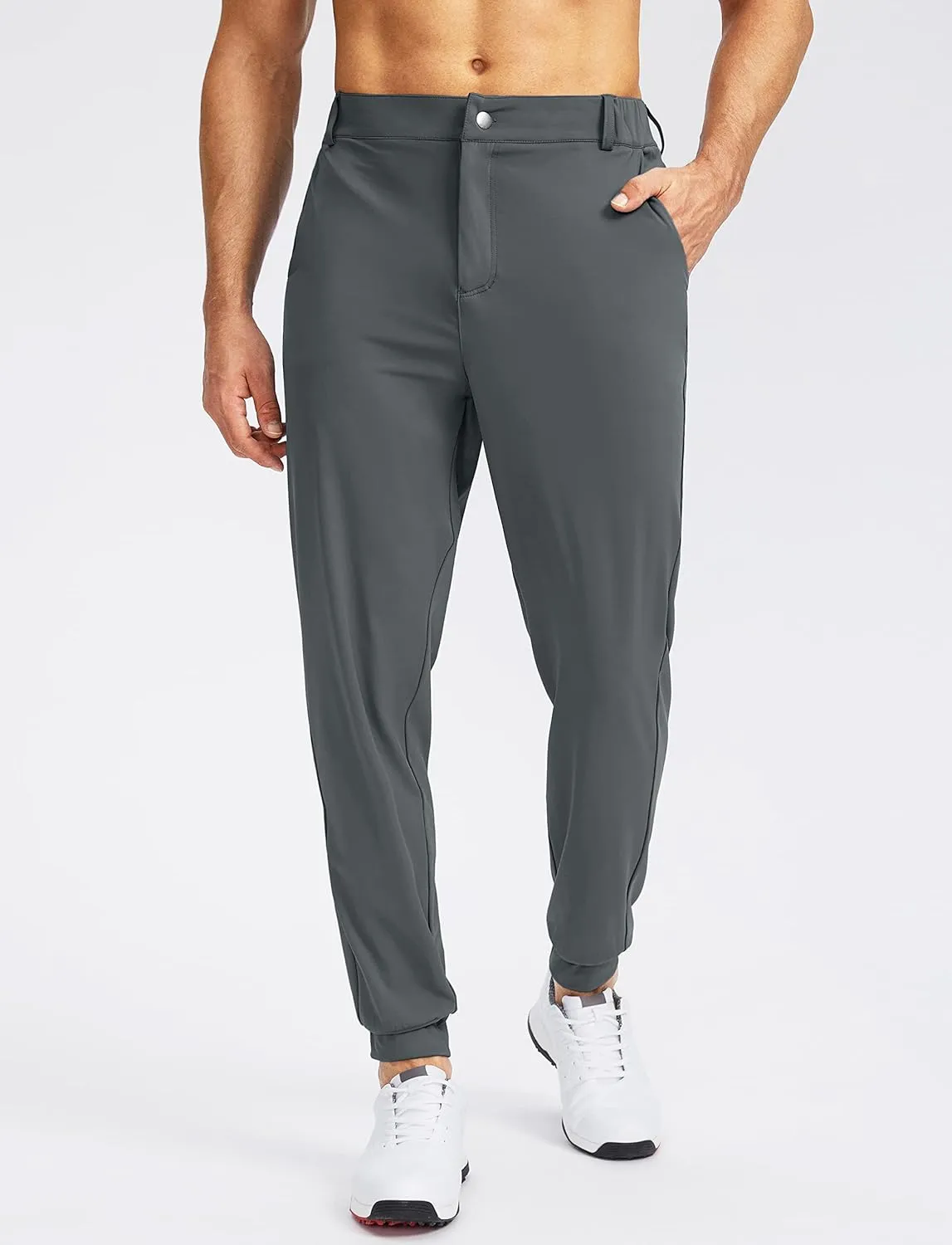 Soothfeel Men's Golf Joggers Pants with 5 Pockets Slim Fit Stretch Sweatpants Running Travel Dress Work Pants for Men