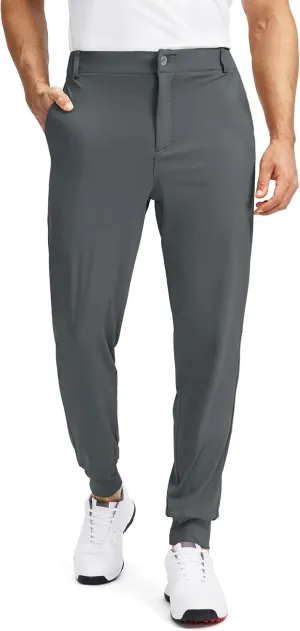 Soothfeel Men's Golf Joggers Pants with 5 Pockets Slim Fit Stretch Sweatpants Running Travel Dress Work Pants for Men