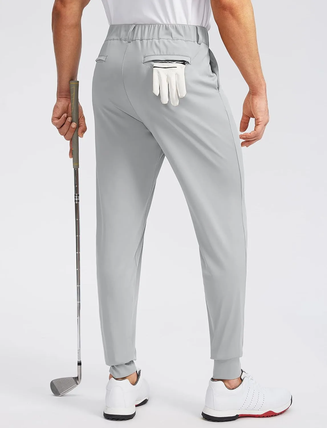 Soothfeel Men's Golf Joggers Pants with 5 Pockets Slim Fit Stretch Sweatpants Running Travel Dress Work Pants for Men