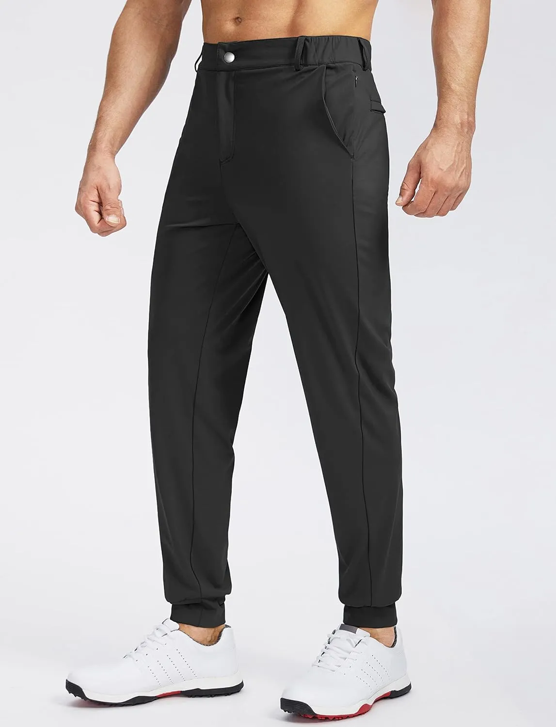 Soothfeel Men's Golf Joggers Pants with 5 Pockets Slim Fit Stretch Sweatpants Running Travel Dress Work Pants for Men