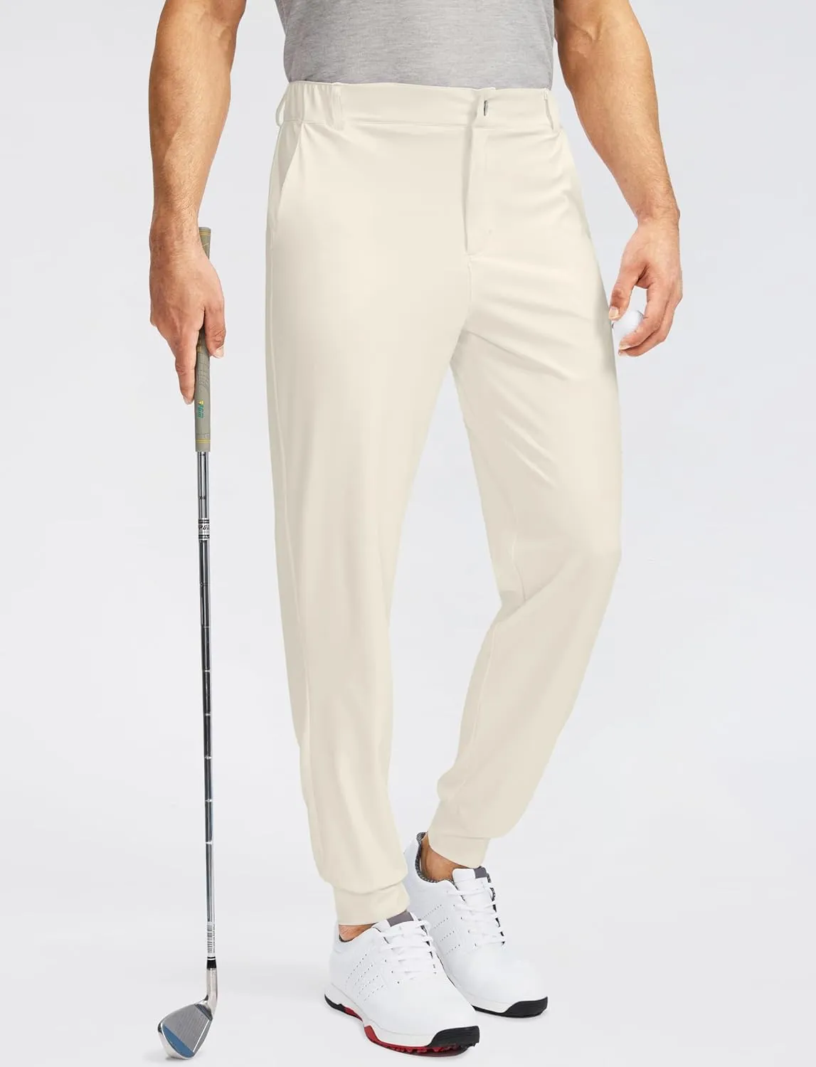 Soothfeel Men's Golf Joggers Pants with 5 Pockets Slim Fit Stretch Sweatpants Running Travel Dress Work Pants for Men