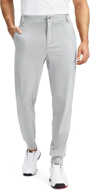 Soothfeel Men's Golf Joggers Pants with 5 Pockets Slim Fit Stretch Sweatpants Running Travel Dress Work Pants for Men