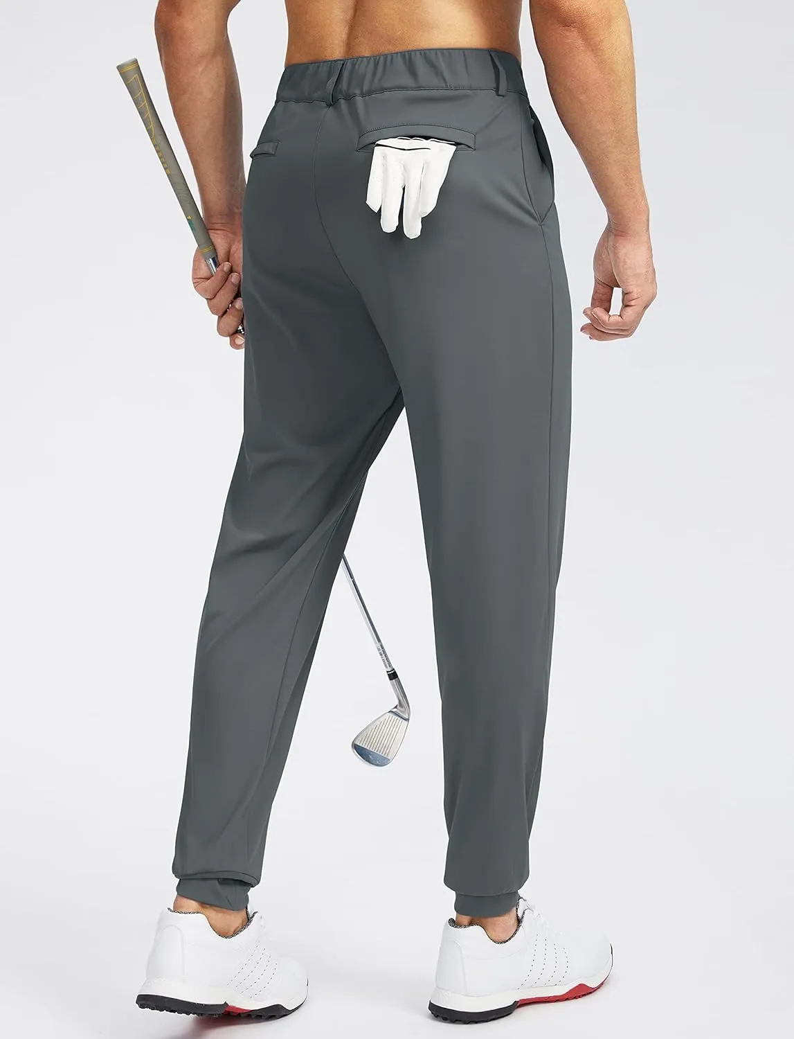 Soothfeel Men's Golf Joggers Pants with 5 Pockets Slim Fit Stretch Sweatpants Running Travel Dress Work Pants for Men
