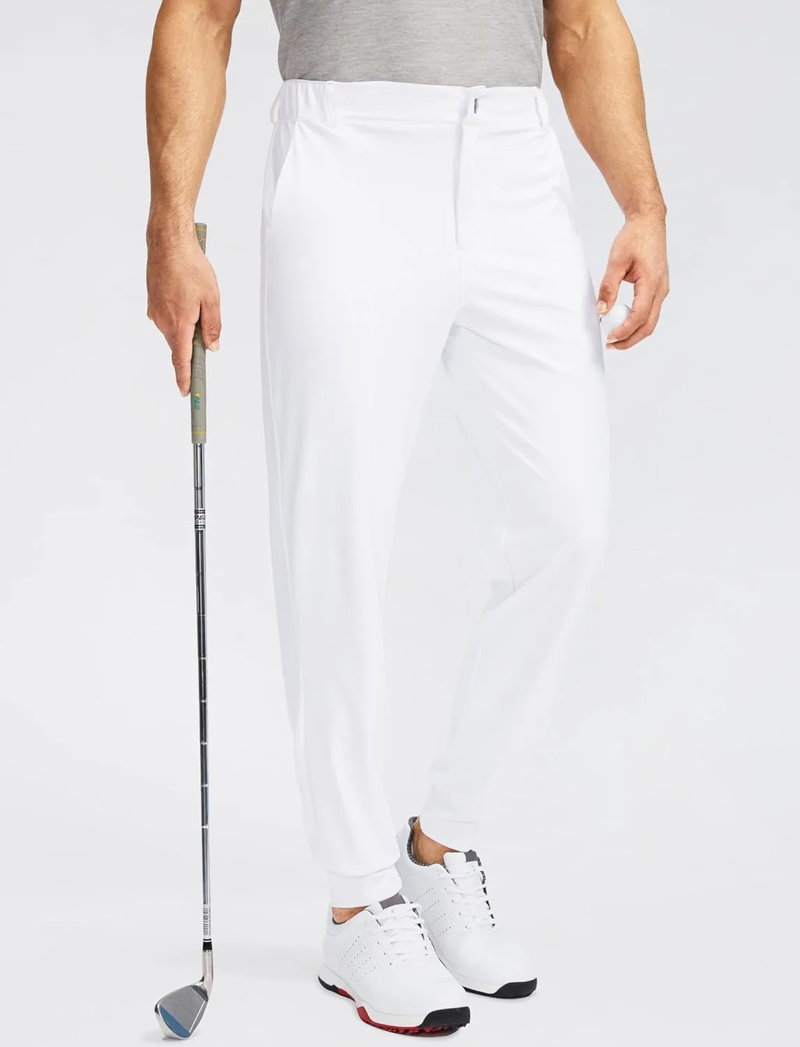 Soothfeel Men's Golf Joggers Pants with 5 Pockets Slim Fit Stretch Sweatpants Running Travel Dress Work Pants for Men