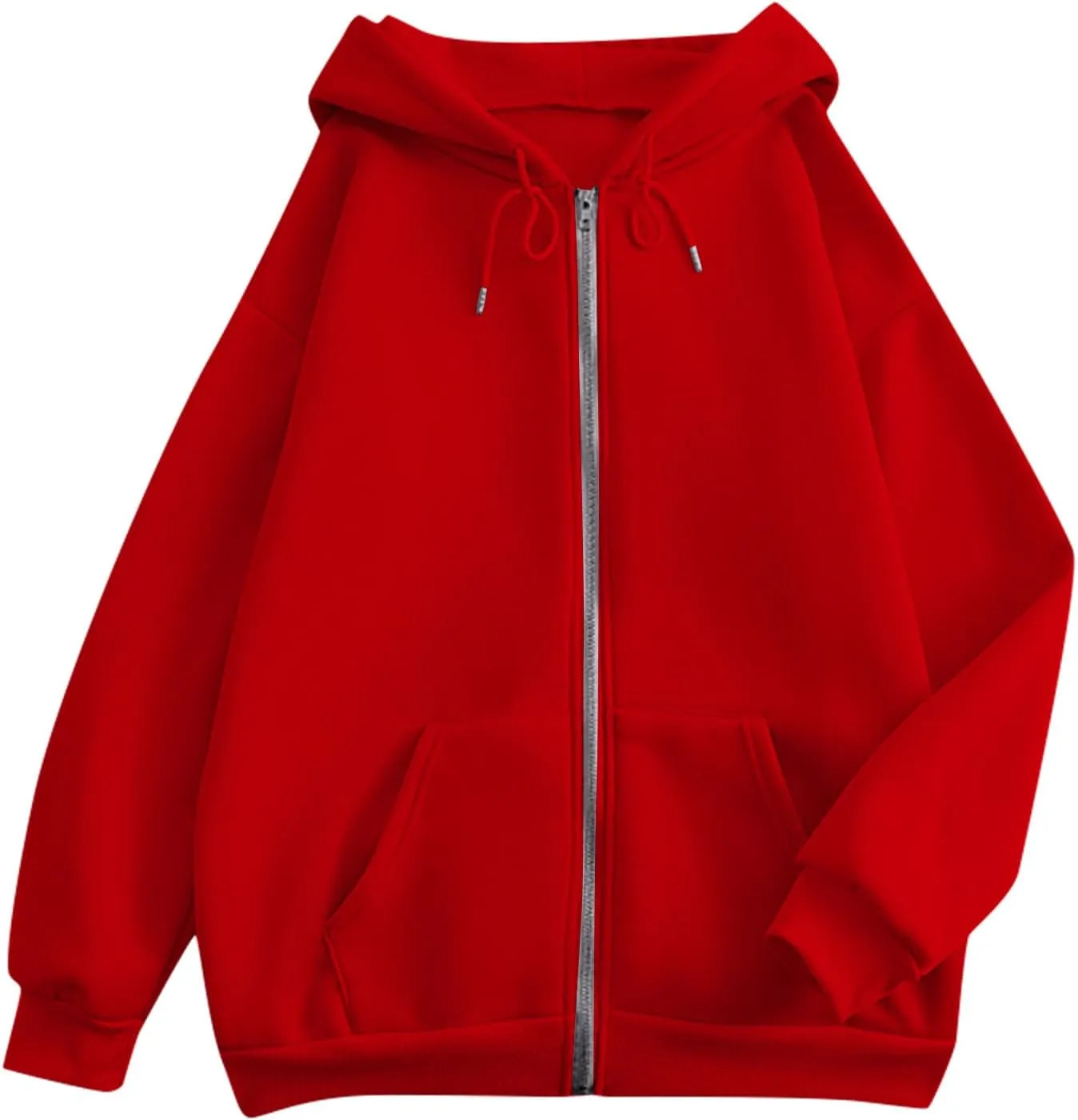 Sweatshirts for Women Womens Fashion Women Zip Up Hoodies Oversized Sweatshirts Casual 2024 Fall Jacket with Pockets