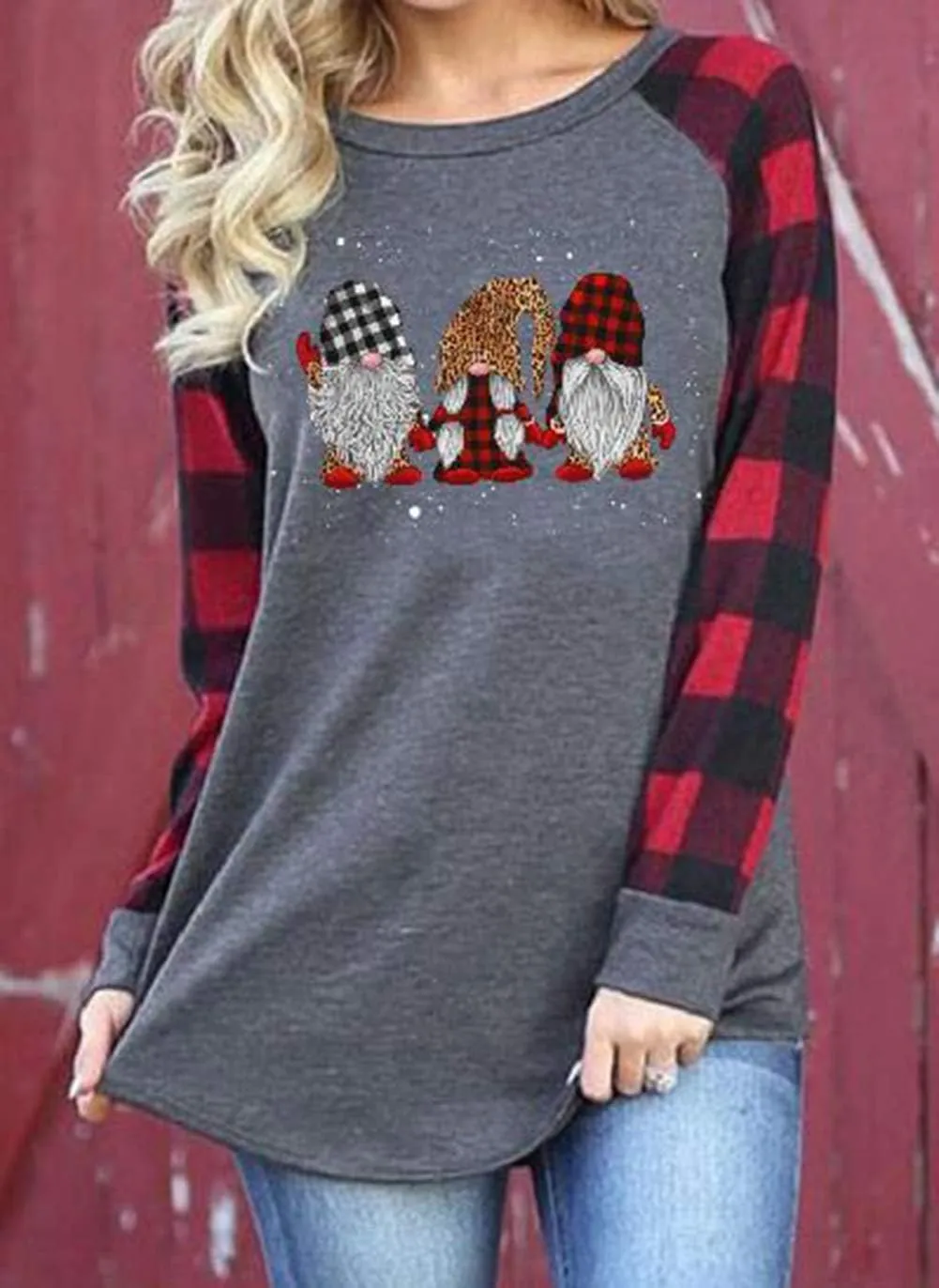 TAIUICY Women Merry Christmas Shirt Leopard Print Plaid Christmas Tree T Shirt Short Sleeve Holiday Xmas Graphic Tops