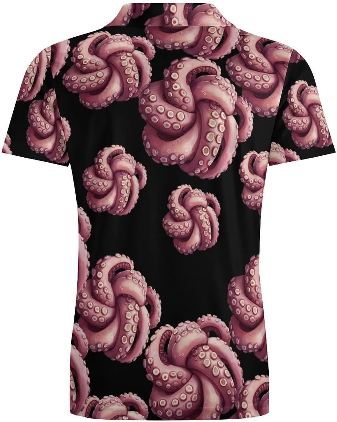 Tentacles Knot Men's Polo-Shirt Regular-Fit Short Sleeve Sports Quick Dry Golf Tennis T-Shirt