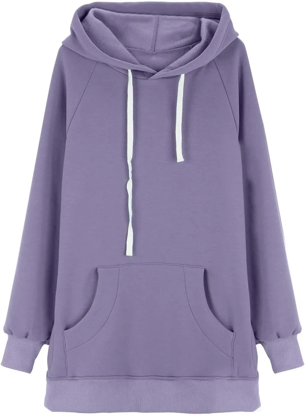 The Warmy Oversized Hoodie Dress for Women Split Hem Pullover Long Sweatshirt with Pocket Valentines Day Gift for Her