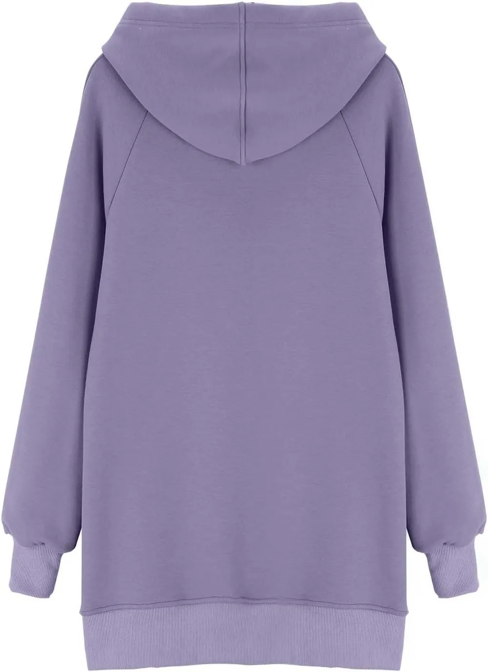 The Warmy Oversized Hoodie Dress for Women Split Hem Pullover Long Sweatshirt with Pocket Valentines Day Gift for Her