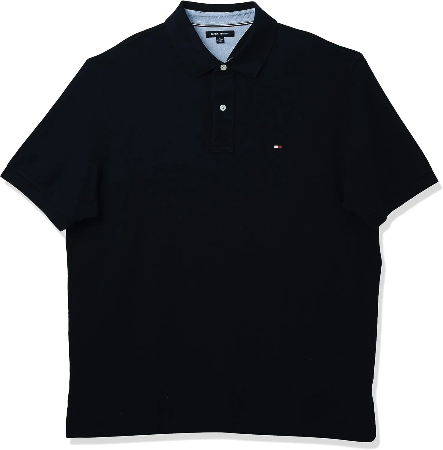 Tommy Hilfiger Men's Big-Tall Big and Tall Polo Shirt Ivy Shirt, Classic Navy, TL- 5XL