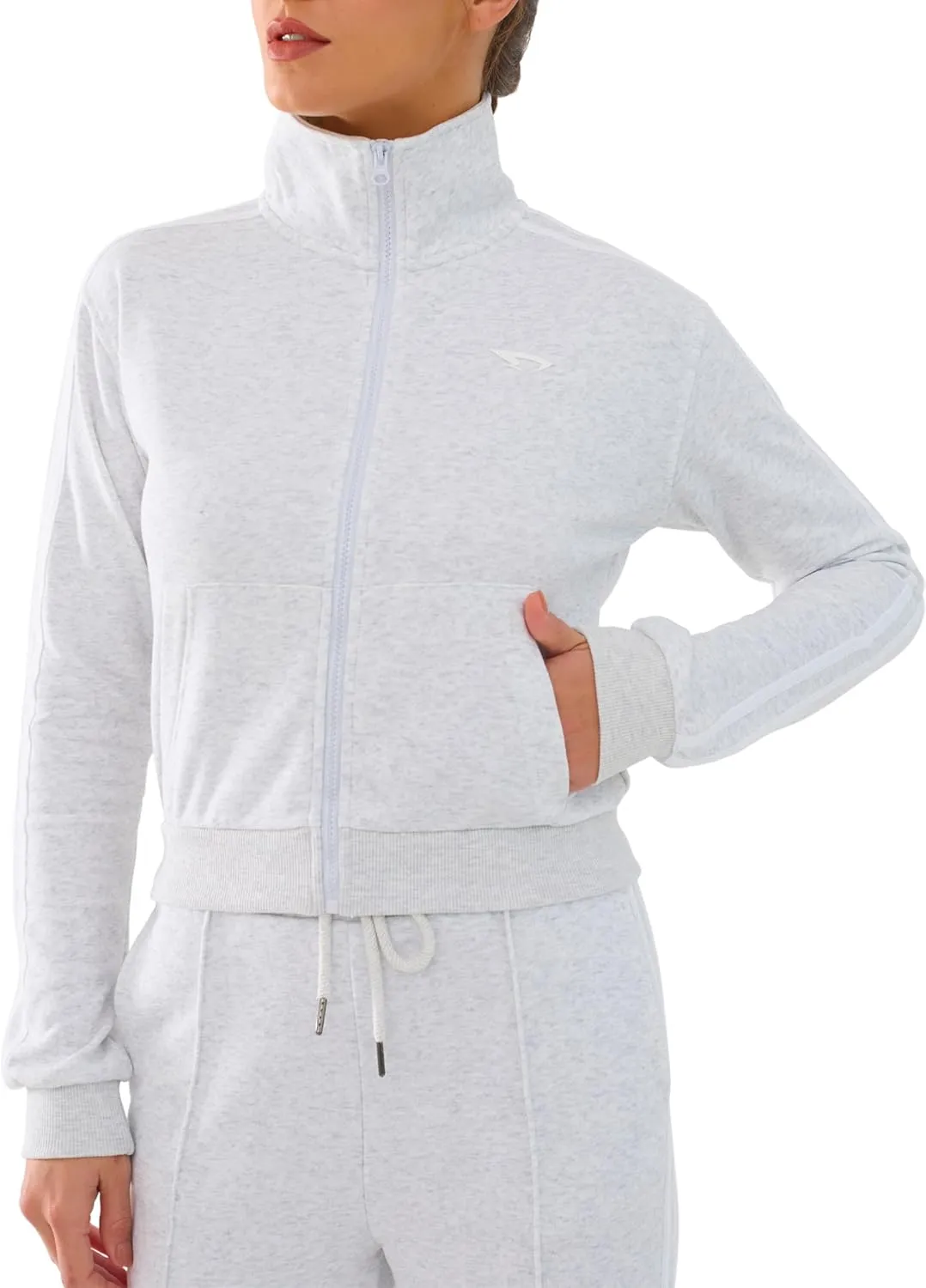 Track Suits for Women Set 2 Piece Spring Lounge Outfits Zip Up Sweatshirt & Sweatpants with Pocket Jogger Sweatsuits