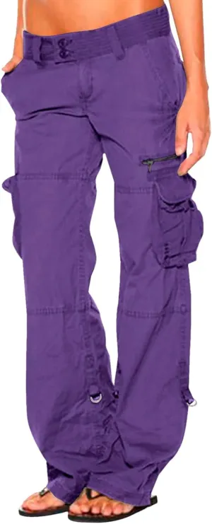 Twill Palazzo Pants for Women Casual Stretch High Waisted Chino Slim Fit Wide Leg Dress with Pockets