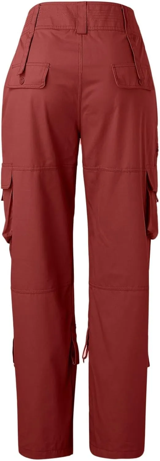 Twill Palazzo Pants for Women Casual Stretch High Waisted Chino Slim Fit Wide Leg Dress with Pockets