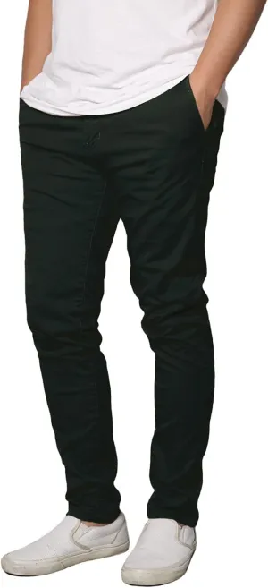 URBANJ Men's Casual Stretch Skinny Chino Pants