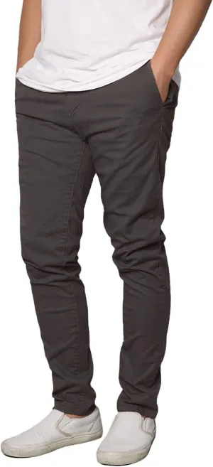 URBANJ Men's Casual Stretch Skinny Chino Pants