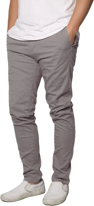 URBANJ Men's Casual Stretch Skinny Chino Pants