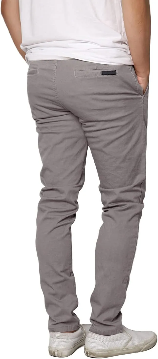 URBANJ Men's Casual Stretch Skinny Chino Pants