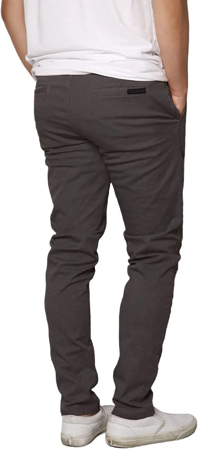 URBANJ Men's Casual Stretch Skinny Chino Pants