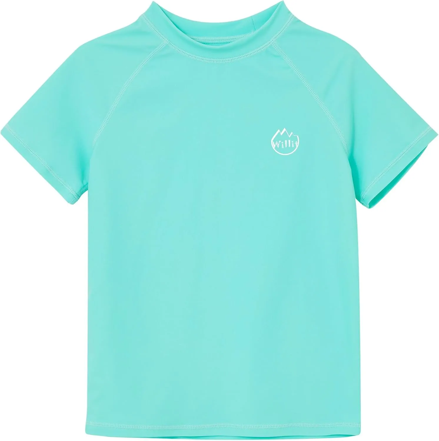 Willit Boys Rash Guard Swim Shirt Baby/Toddler Short Sleeve UPF 50  Sun Protection SPF Quick Dry Shirt
