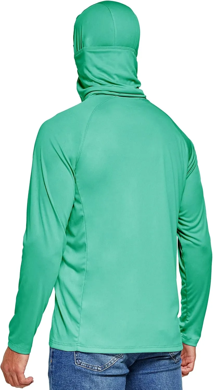 Willit Men's Sun Protection Hoodie UPF 50  Fishing Hiking Shirt Long Sleeve SPF UV Shirt Rash Guard Lightweight