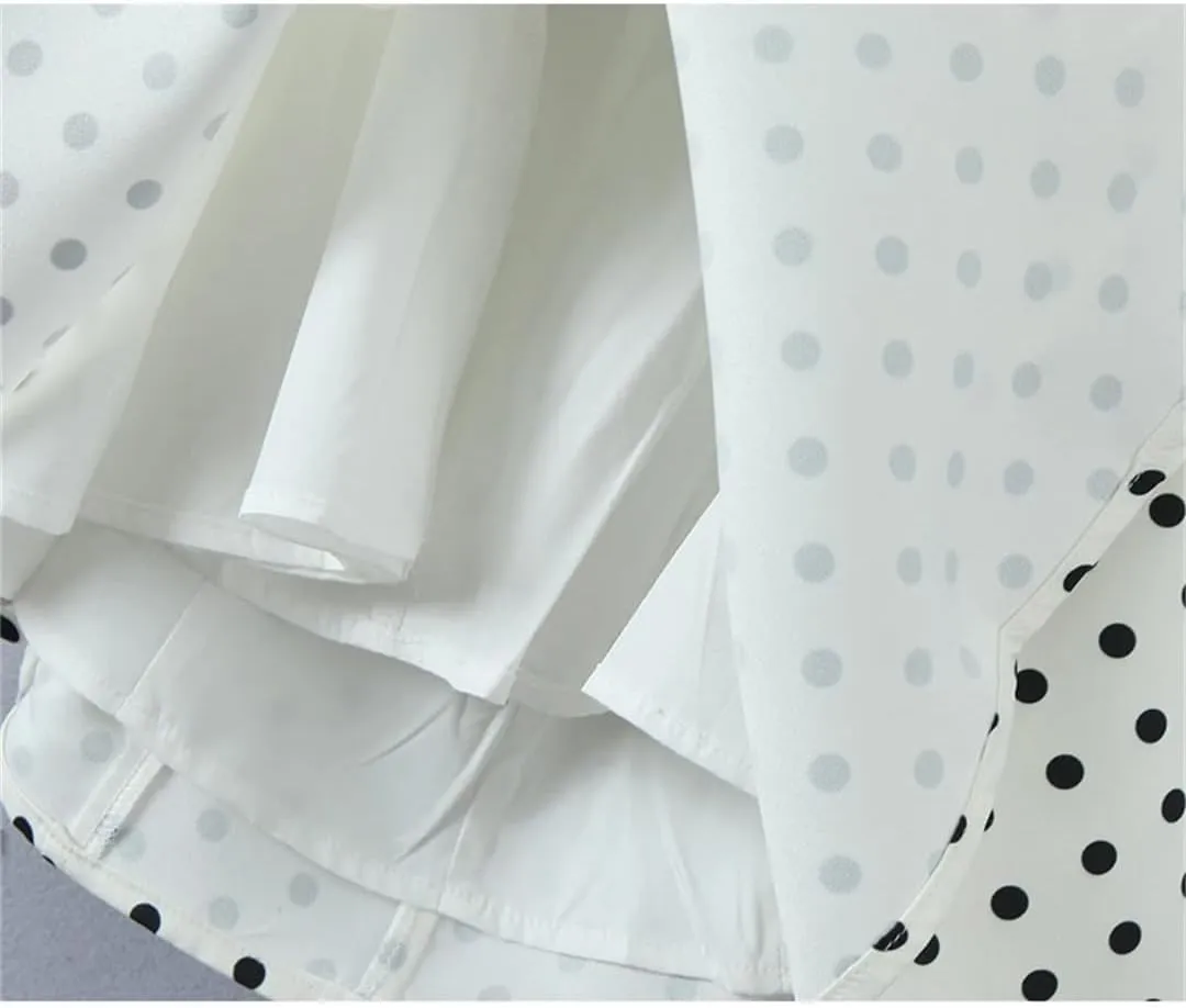 Women Polka Dot Deep V Halters Dress Vintage Backless Sleeveless A-Line Slim Mini Dresses