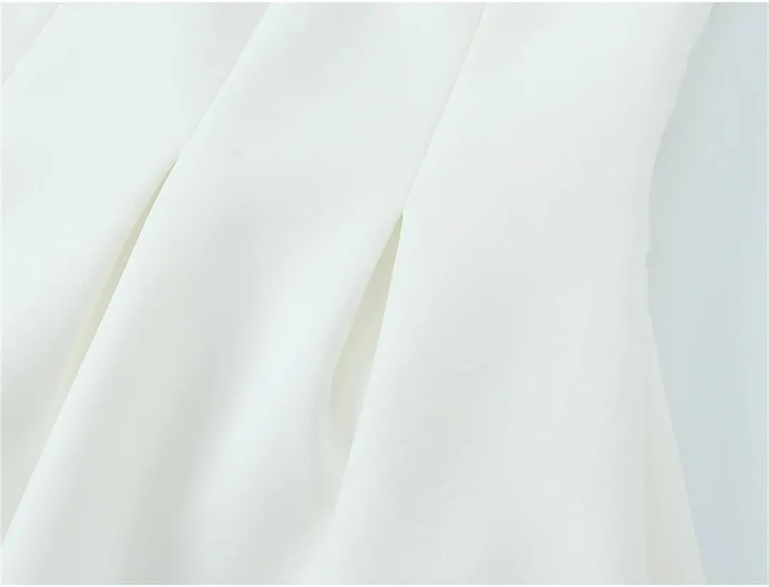 Women Spaghetti Straps Mini Dress Solid V Neck Sleeveless A-Line Slim Party Camisole Dresses