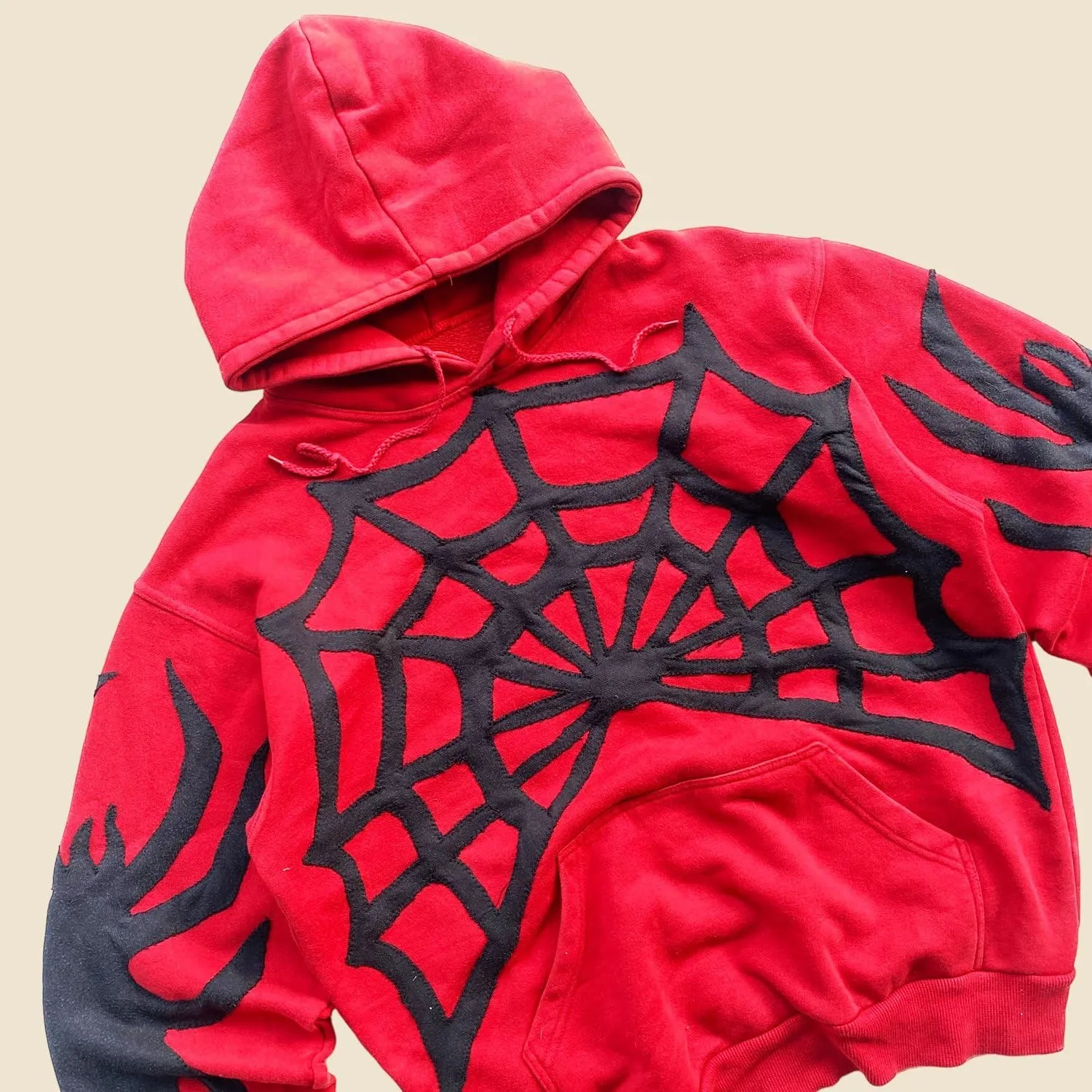 Women Y2k Graphic Hoodie Spider Letter Print Oversized Pullover Sweatshirt Long Sleeve Aesthetic Hoodies Streetwear