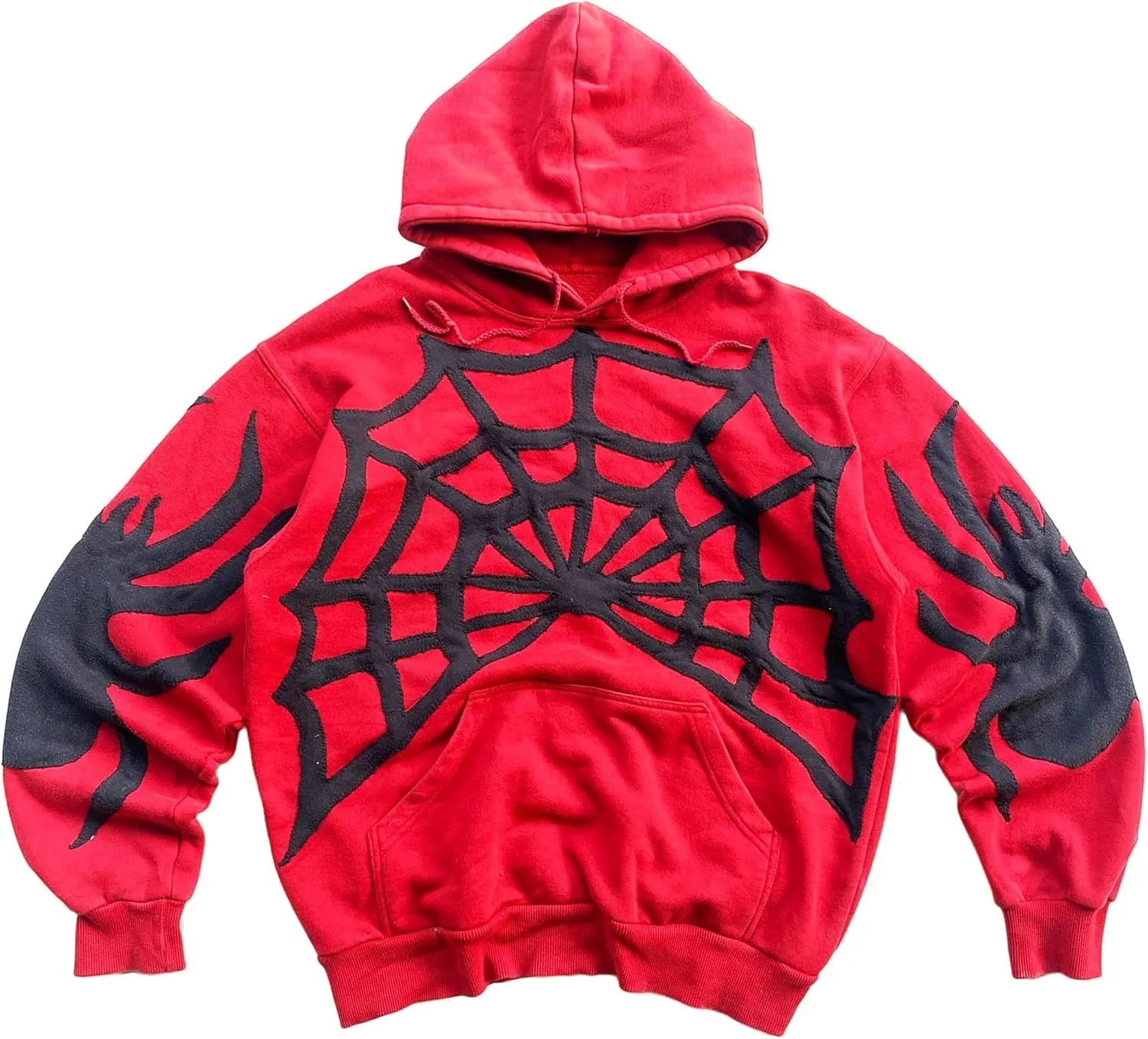 Women Y2k Graphic Hoodie Spider Letter Print Oversized Pullover Sweatshirt Long Sleeve Aesthetic Hoodies Streetwear