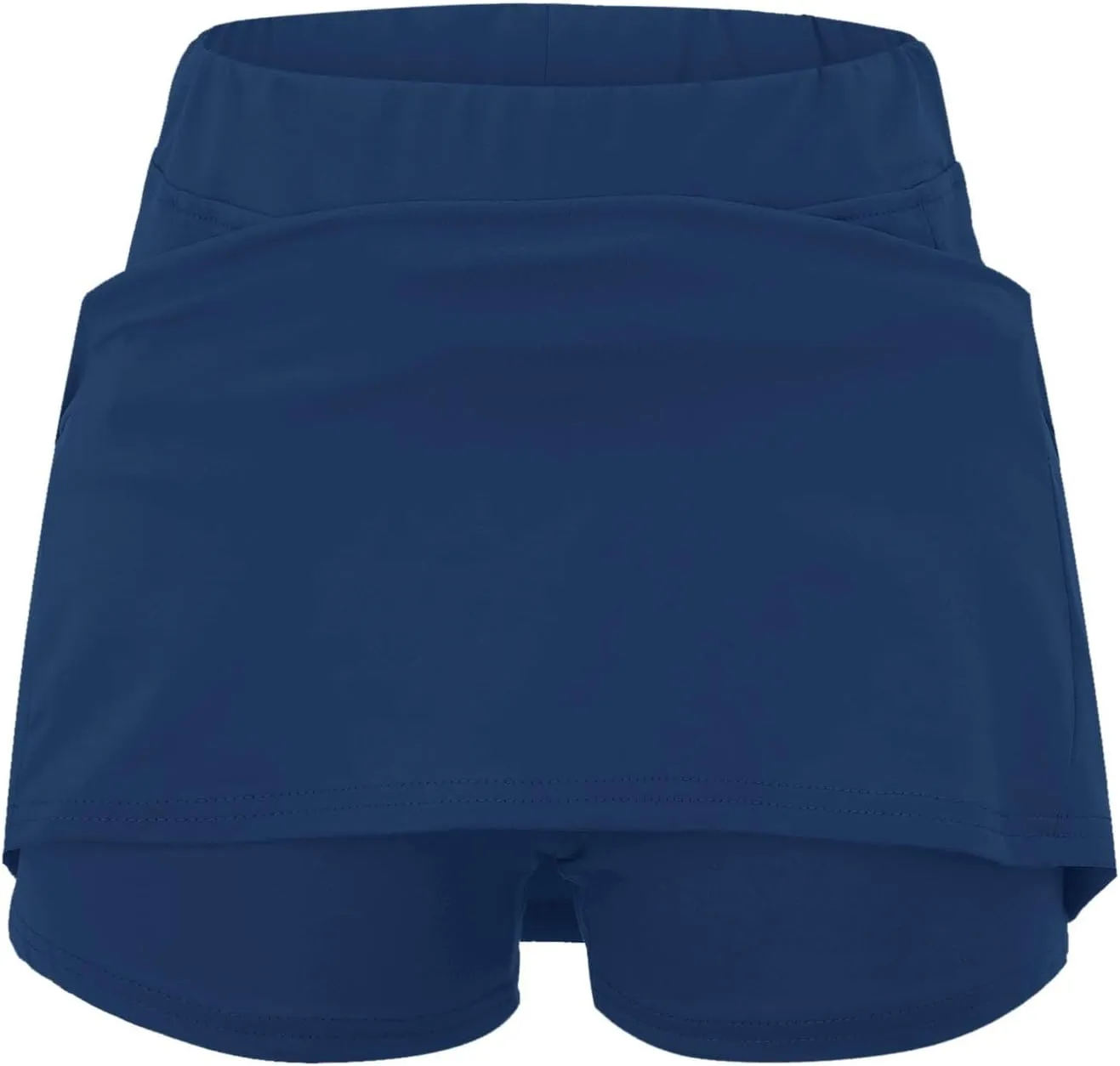Womens Athletic Skorts Elastic High Waisted Tennis Skirts with Shorts Cute Preppy Mini Skirt with Pockets Casual Yoga Skort