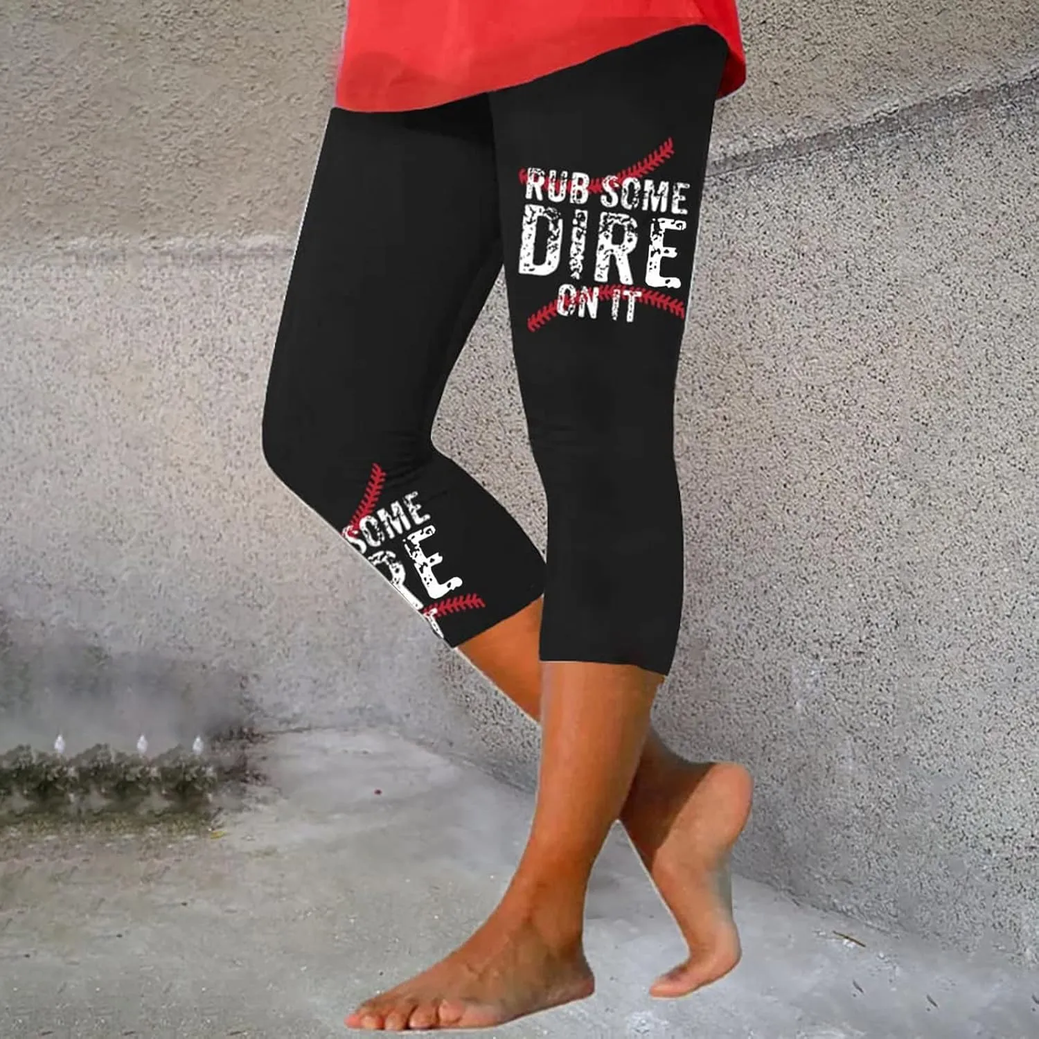 Womens Capri Printed Elastic Slim Casual Stretch Cropped Pants Leggings Womens Capri Womens Pants Womens Womens