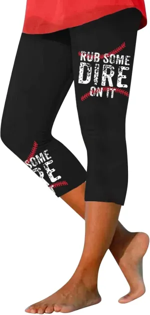 Womens Capri Printed Elastic Slim Casual Stretch Cropped Pants Leggings Womens Capri Womens Pants Womens Womens