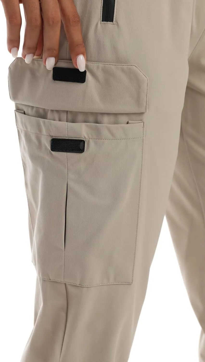 Womens Cargo Pants with Pockets-Lightweight Quick Dry Water Resistant Hiking Pants for Travel Casual Athletic and Outdoor