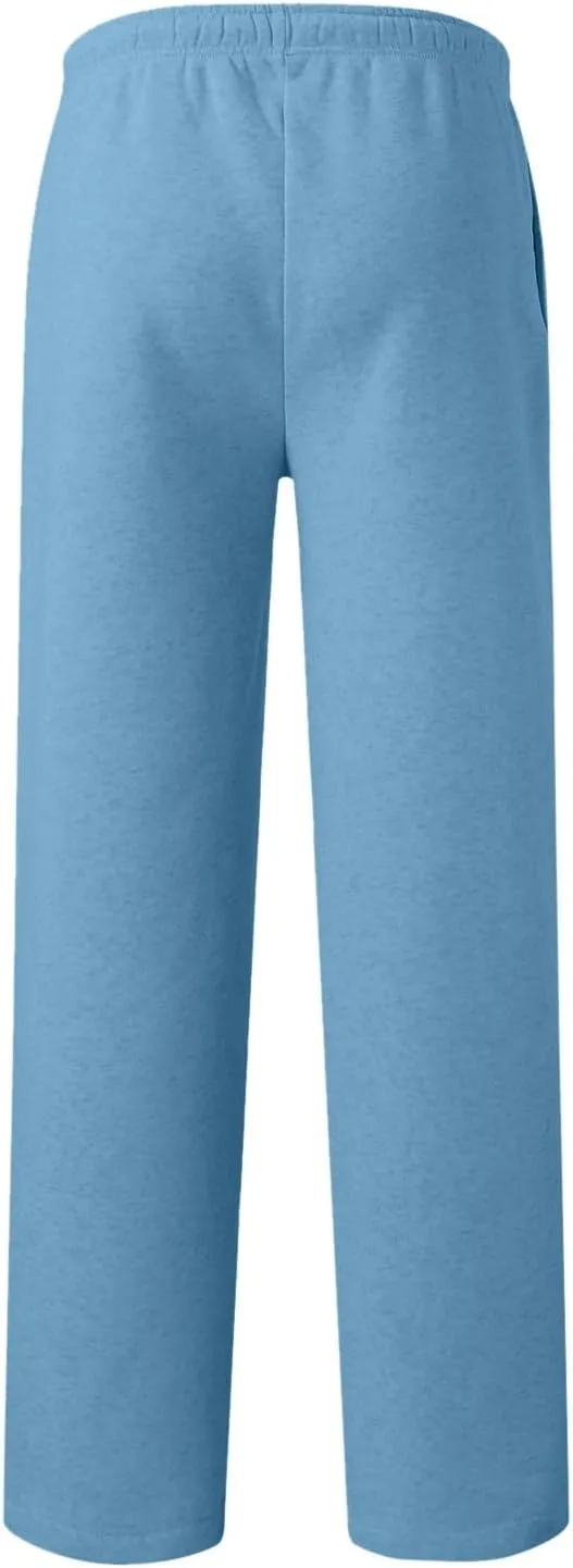 Women's Casual Loose Drawstring Wide Leg Elastic Waist Pants Ladies Lightweight Baggy Joggers Sweatpants with Pockets