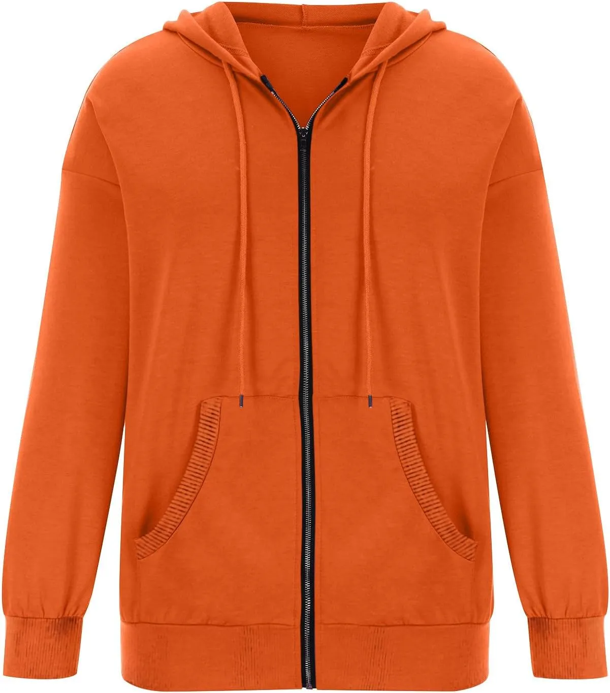 Womens Full Zip Up Hoodie Jacket Long Sleeve Hooded Sweatshirts With Pockets Fall Fashion 2023 Outfits