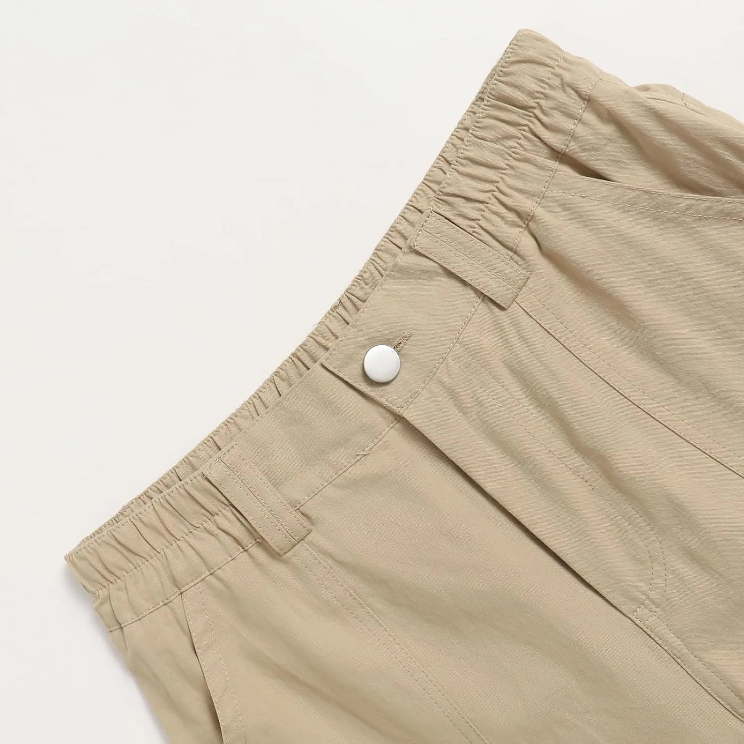 Women's High Waisted Cargo Baggy Wide Leg Loose Casual Stretch Oversized Pants