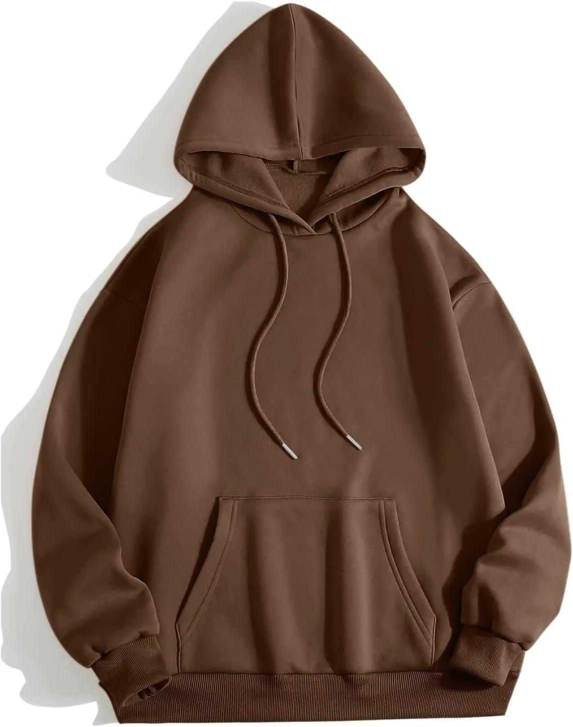 Women's Oversized Fleece Hoodies Basic Pullover Sweatshirt Fall Fashion 2024 Outfits Trendy Y2k Teens Preppy Clothes
