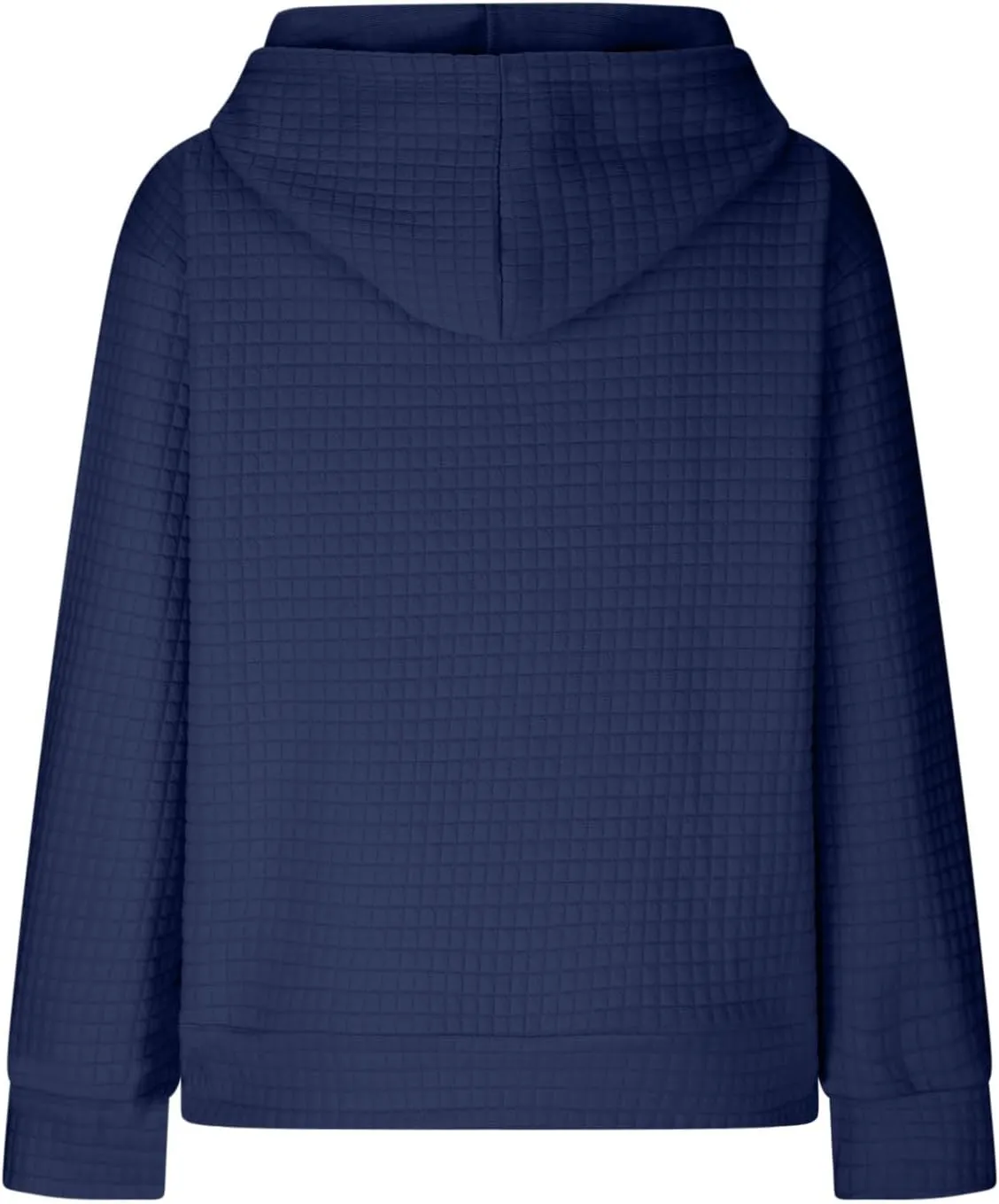Womens Oversized Hooded Sweatshirts Lightweight Quilted Pullover Hoodies Long Sleeve Dressy Casual Top Fall Outfits