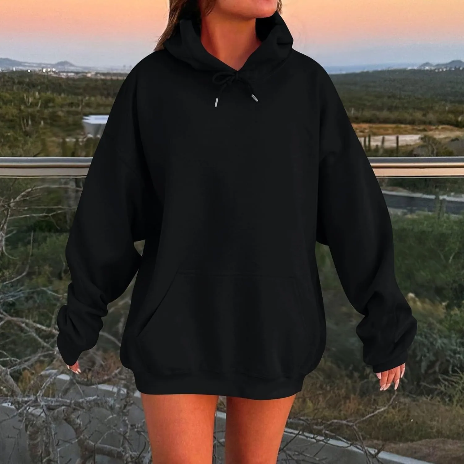 Womens Oversized Hoodies Winter Cotton Sweatshirts Pullover 2024 Fashion Tops Trendy Women Graphic Hoodies