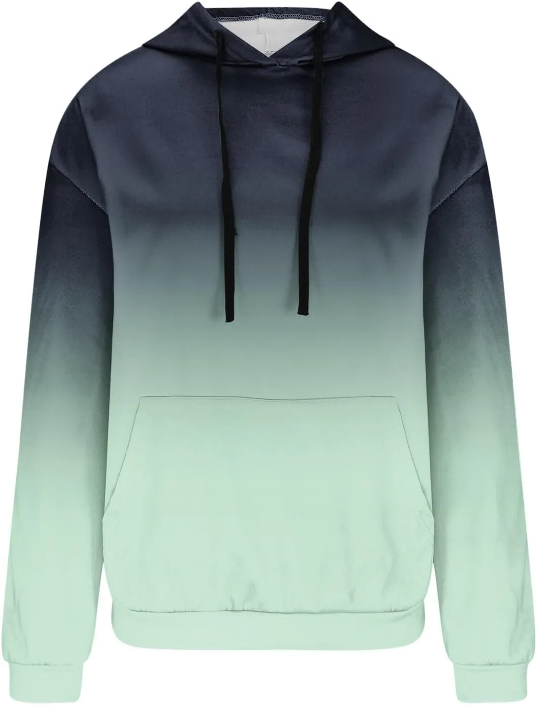 YRAETENM Hoodies for Women Fashion Crew Neck Long Sleeve Fleece Sweatshirts Oversized Lightweight Pullover Tops with Pocket